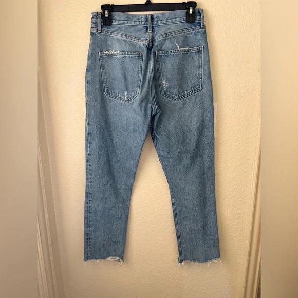 AGOLDE Riley High Rise Straight Crop Size 26 in Frequency - Picture 6 of 8